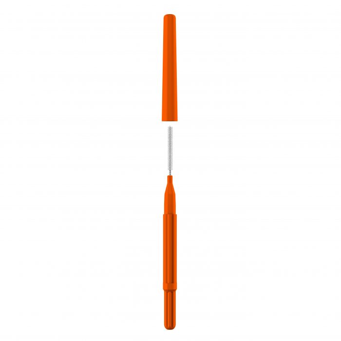 Orange Interdental Brush Cleaning